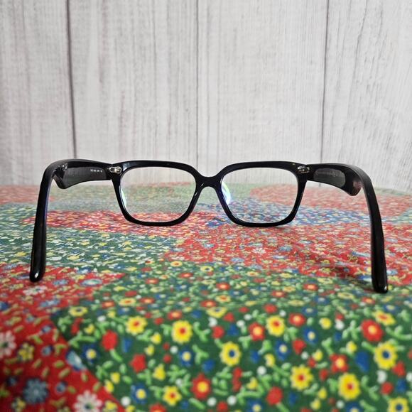 Alexander McQueen MCQ0032 64H 145 - Black Handmade Acetate Eyeglasses Frames - Picture 6 of 10